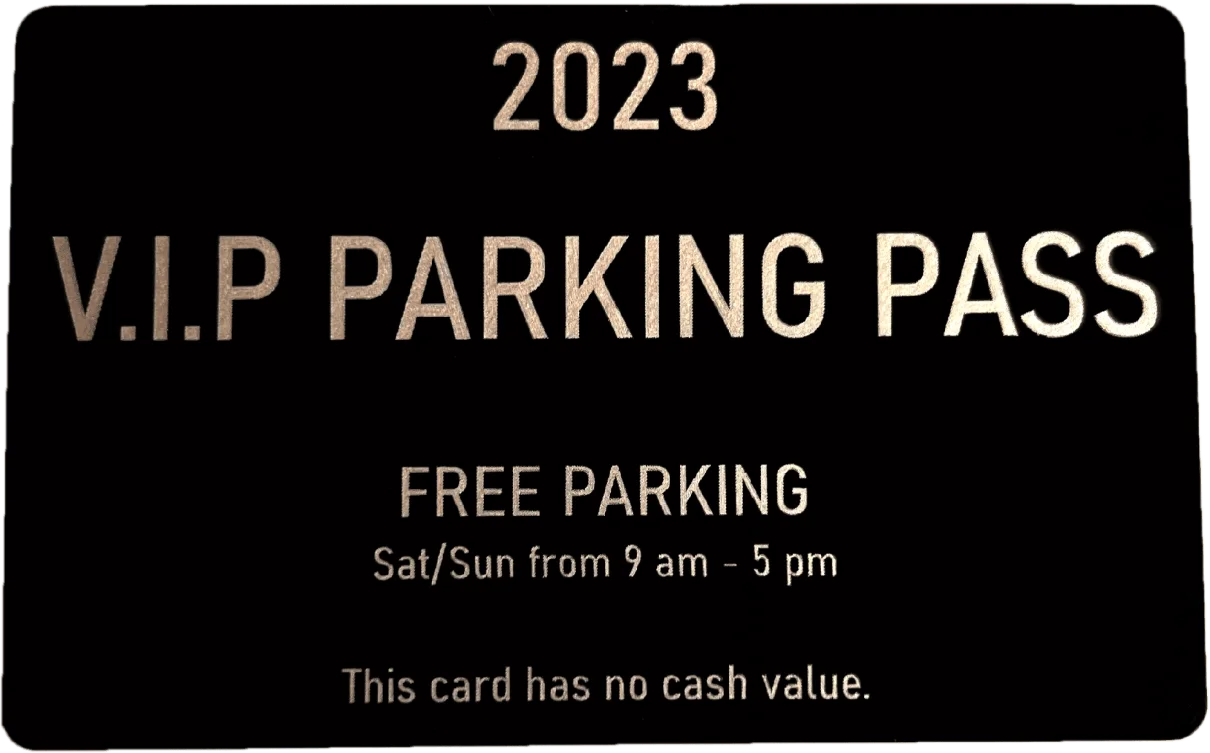 VIP Parking Pass